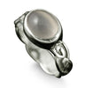 Muckle Roe Celtic Moonstone Ring in Platinum