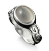 Muckle Roe Celtic Moonstone Ring in Silver