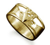 Claddagh Band Ring in 18ct Yellow Gold