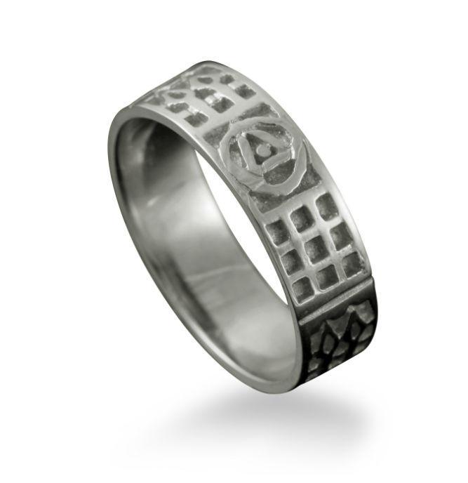 Charles Rennie Mackintosh Rose ring in Silver