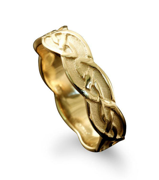 Foula Celtic Ring in 18ct Yellow Gold