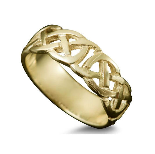 Vaila Celtic Ring in 18ct Yellow Gold