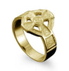 Hildasay Celtic Cross Ring in 18ct Yellow Gold