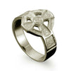 Hildasay Celtic Cross Ring in 9ct White Gold