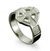 Hildasay Celtic Cross Ring in Platinum