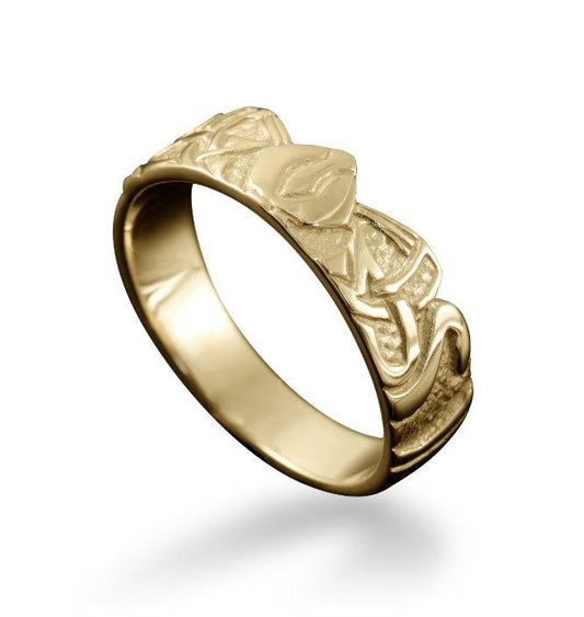 Three Nornes Ring in 9ct Yellow Gold
