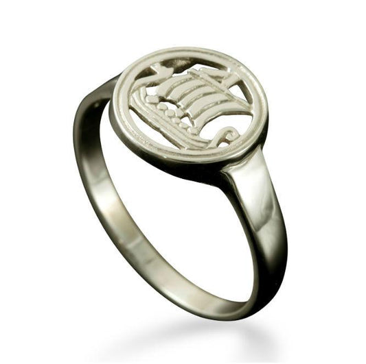 Viking Galley Ring large in 9ct Rose Gold