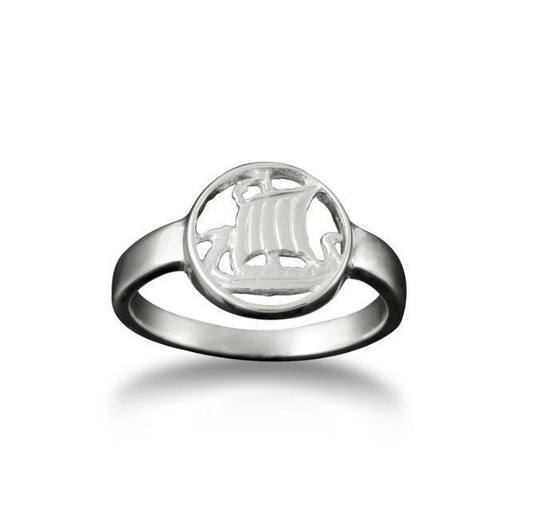 Viking Galley Ring Small in Silver