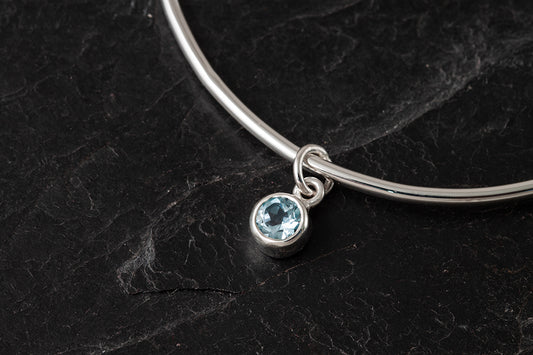 Stacking Bangle with Stone