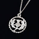 Load image into Gallery viewer, Scottish Thistle Pendant
